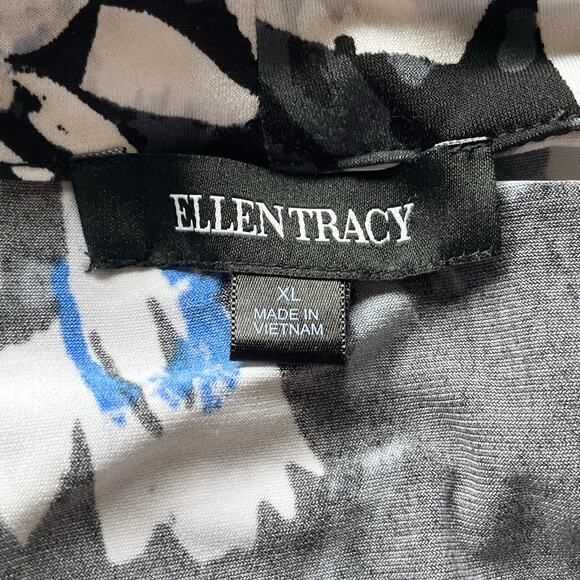 Ellen Tracy Blue / Black / White Tank Top Size XL - Picture 3 of 12